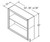 Aristokraft Cabinetry Select Series Brellin PureStyle 5 Piece Open Base Cabinet BOL3012