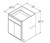 Aristokraft Cabinetry Select Series Landen Maple Paint Universal Base Cabinet B2432.5DD
