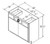 Aristokraft Cabinetry Select Series Landen Maple Vanity Sink Base VSB3632.518B
