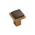 Hardware International - Bronze Contemporary Square Flat Knob - 1-1/2" - 02-603-CE-BRONZE