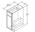 Aristokraft Cabinetry Select Series Korbett Maple 5 Piece Base Cabinet B12TD