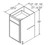 Aristokraft Cabinetry Select Series Korbett Maple 5 Piece Base Cabinet B18