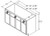 Aristokraft Cabinetry Select Series Korbett Maple 5 Piece Vanity Console Base VCB4832.5