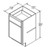 Aristokraft Cabinetry Select Series Korbett Maple 5 Piece Vanity Base VB1518
