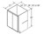 Aristokraft Cabinetry Select Series Korbett Maple 5 Piece Vanity Base With Full Height Door VB2435FH