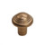 Hardware International -  Brass Button Round Knob - 1-1/4" - 08-602-C-BRASS