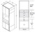 Aristokraft Cabinetry All Plywood Series Korbett Paint Microwave Tall Cabinet TMW3090B