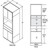 Aristokraft Cabinetry All Plywood Series Korbett Paint Microwave Tall Cabinet TMW33B