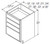 Aristokraft Cabinetry All Plywood Series Korbett Paint 5 Piece Four Drawer Base DB21-4