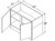 Aristokraft Cabinetry All Plywood Series Korbett Paint 5 Piece Bookcase Base BKB4230