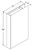 Aristokraft Cabinetry All Plywood Series Korbett Paint 5 Piece Tall Box Column Filler T39627BCF