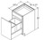 Aristokraft Cabinetry All Plywood Series Korbett Paint 5 Piece Waste Basket Base BWB18BMG