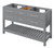 Jeffrey Alexander - Bath Vanity - Grey - VKITWAV60GRCQR