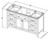 Jeffrey Alexander - Bath Vanity - Grey - VKITCHA60SGRCQR