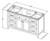 Jeffrey Alexander - Bath Vanity - White - VKITCHA60SWHCQR