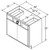 Aristokraft Cabinetry Select Series Korbett Paint 5 Piece Vanity Sink Base VSB3635B