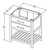 Jeffrey Alexander - Bath Vanity - Hale Blue - VKITWAV30BLWCR