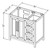 Jeffrey Alexander - Bath Vanity - Hale Blue - VKITCAD36BLWCR