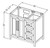 Jeffrey Alexander - Bath Vanity - White - VKITCAD36WHWCR