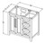 Jeffrey Alexander - Bath Vanity - Black - VKITCAD36BKCQR