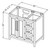 Jeffrey Alexander - Bath Vanity - Grey - VKITCAD36GRCQR