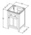 Jeffrey Alexander - Bath Vanity - Chocolate - VKITCHA24CHCQR