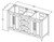 Jeffrey Alexander - Bath Vanity - Grey - VKITCAD60GRWCR
