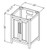 Jeffrey Alexander - Bath Vanity - Grey - VKITCAD24GRCQR