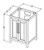 Jeffrey Alexander - Bath Vanity - Black - VKITCAD24BKCQR