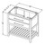 Jeffrey Alexander - Bath Vanity - Hale Blue - VKITWAV36BLCQR