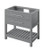 Jeffrey Alexander - Bath Vanity - Grey - VKITWAV36GRWCR