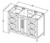 Jeffrey Alexander - Bath Vanity - Hale Blue - VKITCAD48BLWCR