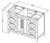Jeffrey Alexander - Bath Vanity - Grey - VKITCAD48GRCQR