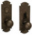 Coastal Bronze Solid Bronze Mortise Door Entry Set - Medium Square Plate - 8" H x 2 3/4" W 110-00-MOR/DBL