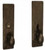 Square Plate 11" Mortise any Lever Knob