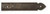Coastal Bronze Bronze Door Decorative Hinge Strap - Flat Bar - Arrow End - 2" W x 10" L 20-140