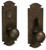 Coastal Bronze Solid Bronze Mortise Door Entry Set - Medium Arch Plate - 8" H x 2 3/4" W 210-00-MOR/DBL