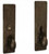 Coastal Bronze Solid Bronze Mortise Door Entry Set - Large Arch Plate - 11" H x 2 3/4" W 220-00-MOR/DBL