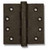 Coastal Bronze Heavy Duty Cast Bronze Gate Butt Hinge - Button Tip - 4" W x 4" H 30-400