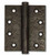 Coastal Bronze Heavy Duty Cast Bronze Gate Butt Hinge - Button Tip - 4 1/2" W x 5" H 30-405