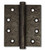 Coastal Bronze Heavy Duty Cast Bronze Gate Butt Hinge - Ball Tip - 4 1/2" W x 5" H 30-406