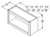 Aristokraft Cabinetry Select Series Sinclair Birch Paint Wall Open Cabinet WOL3318