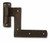 Coastal Bronze Bronze Shutter Hinge Set - New York Style - 1 1/4" Offset - Pair 70-600