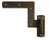 Coastal Bronze Bronze Shutter Hinge Set - New York Style - 2 1/4" Offset - Pair 70-610