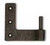 Coastal Bronze Solid Bronze Shutter Pintle - Jamb Leaf Mount - Left Hand - 2 1/4" Offset 70-805-LH