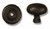 Coastal Bronze Solid Bronze Cabinet Knob - Oval w/ Back Plate - 1 3/8" Dia. 80-810