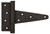 Coastal Bronze Gate T-Hinge - Button Tip - 6-1/2" L x 4" H 30-440
