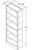 Aristokraft Cabinetry Select Series Sinclair Birch Bookcase BK3084