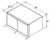 Aristokraft Cabinetry Select Series Sinclair Birch Refrigerator Wall Cabinet RWT3718B