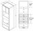 Aristokraft Cabinetry All Plywood Series Sinclair Birch Oven with Microwave Cabinet OMS3396DDB